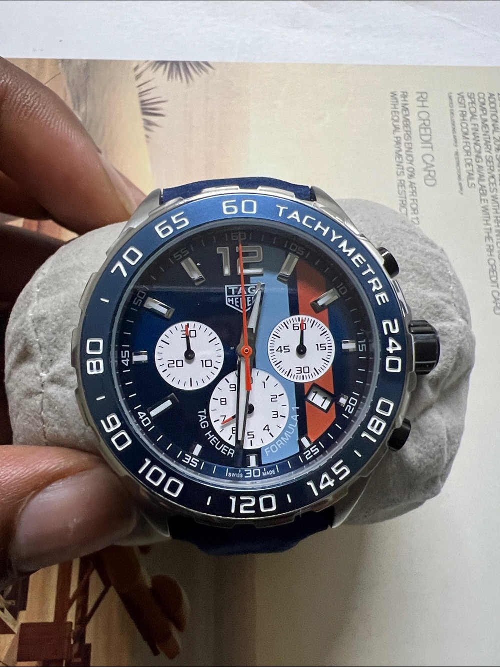 Tag Heuer Formula 1 Gulf Chronograph (43mn) Swiss Sport Watch